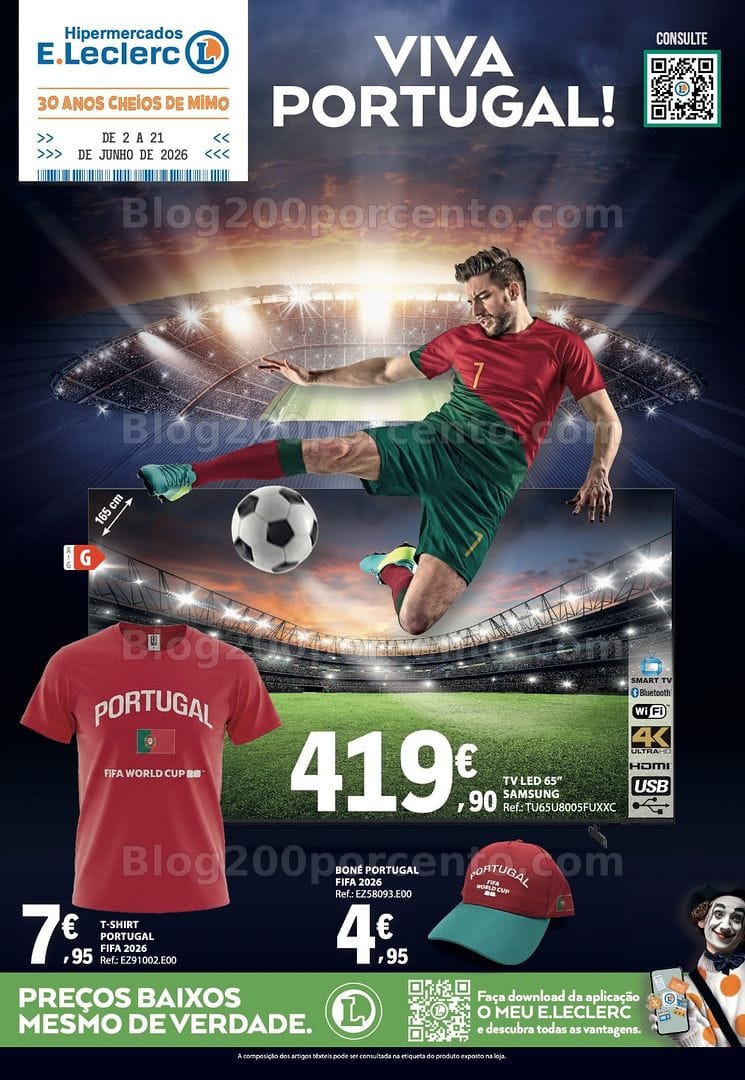 Antevisão Folheto E-LECLERC Tecnologia Especial Mundial Promoções de 2 a 21 junho